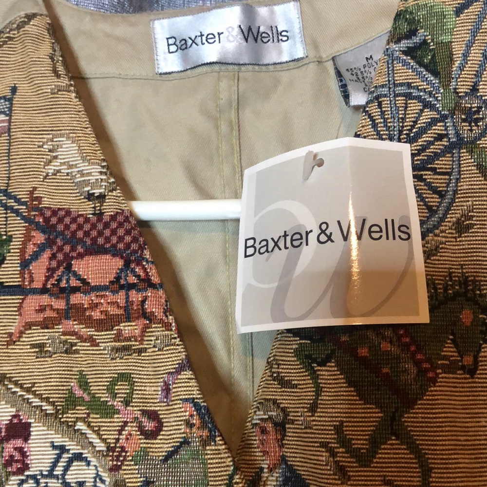 Woman’s spring Easter Baxter & wells Y2k fall preppy old stock Carousel Vest - Picture 10 of 10